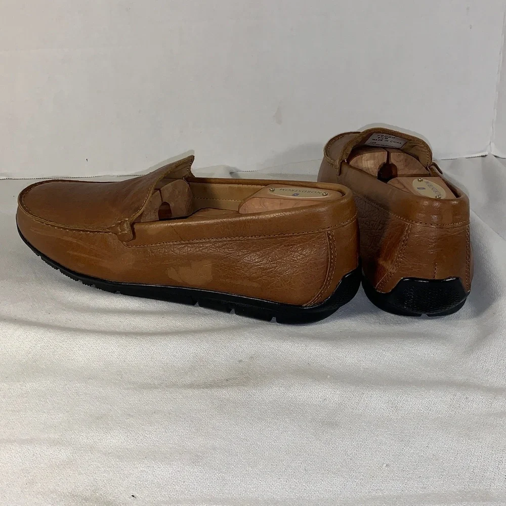 FootJoy Men’s Tan Leather Slip-On Driving Loafers